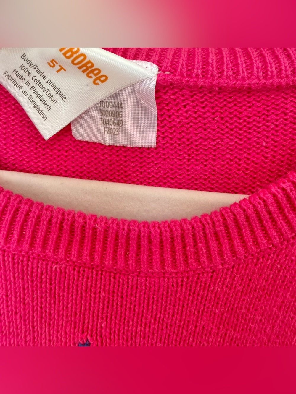 Laura Ashley Gymboree Girls Size 5 Dress Lot Pink Argyle Sweater Floral Halter - Picture 5 of 6